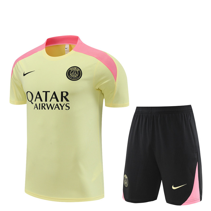AAA Quality PSG 24/25 Yellow/Pink Training Kit Jerseys
